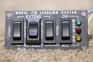 USED RVA JII LEVELING SYSTEM SWITCH PANEL RV/MOTORHOME PARTS FOR SALE