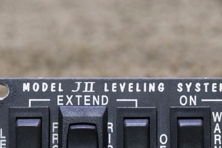 USED RVA JII LEVELING SYSTEM SWITCH PANEL RV/MOTORHOME PARTS FOR SALE
