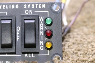 USED RVA JII LEVELING SYSTEM SWITCH PANEL RV/MOTORHOME PARTS FOR SALE