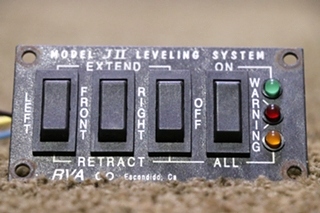 USED RV JII RVA LEVELING SYSTEM SWITCH PANEL FOR SALE