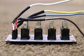 USED RV JII RVA LEVELING SYSTEM SWITCH PANEL FOR SALE