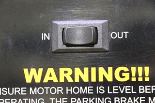 USED RV/MOTORHOME FLEETWOOD SLIDE OUT ROOM EXTENSION SWITCH PANEL FOR SALE