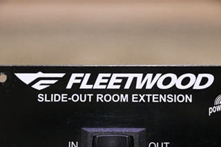 USED RV/MOTORHOME FLEETWOOD SLIDE OUT ROOM EXTENSION SWITCH PANEL FOR SALE