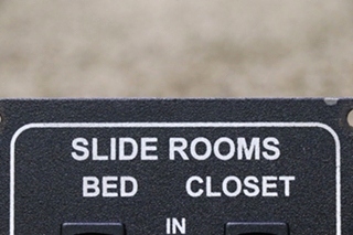 USED SLIDE ROOMS BED / CLOSET SWITCH PANEL MOTORHOME PARTS FOR SALE
