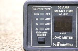 USED MOTORHOME INTELLITEC 00-00684-100 50 AMP SMART EMS DISPLAY PANEL FOR SALE