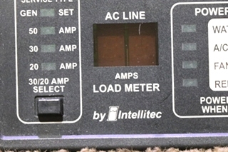 USED 00-00757-000 INTELLITEC POWERLINE EMS DISPLAY PANEL RV PARTS FOR SALE