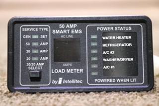 USED INTELLITEC 00-00903-150 50 AMP SMART EMS DISPLAY PANEL MOTORHOME PARTS FOR SALE