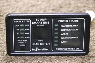 USED INTELLITEC 00-00903-150 50 AMP SMART EMS DISPLAY PANEL MOTORHOME PARTS FOR SALE