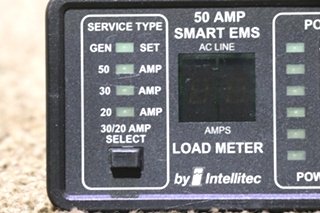 USED INTELLITEC 00-00903-150 50 AMP SMART EMS DISPLAY PANEL MOTORHOME PARTS FOR SALE