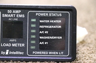 USED INTELLITEC 00-00903-150 50 AMP SMART EMS DISPLAY PANEL MOTORHOME PARTS FOR SALE
