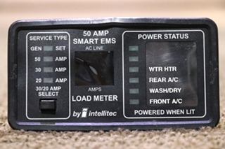 USED INTELLITEC 50 AMP SMART EMS DISPLAY PANEL 00-00903-150 RV/MOTORHOME PARTS FOR SALE