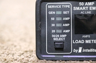USED INTELLITEC 50 AMP SMART EMS DISPLAY PANEL 00-00903-150 RV/MOTORHOME PARTS FOR SALE