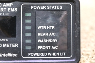 USED INTELLITEC 50 AMP SMART EMS DISPLAY PANEL 00-00903-150 RV/MOTORHOME PARTS FOR SALE