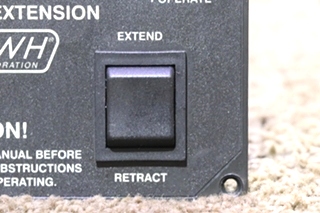 USED HWH ROOM EXTENSION KEY AND SWITCH PANEL MOTORHOME PARTS FOR SALE