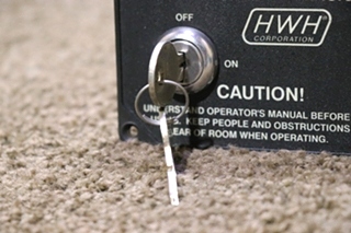 USED HWH ROOM EXTENSION KEY AND SWITCH PANEL MOTORHOME PARTS FOR SALE