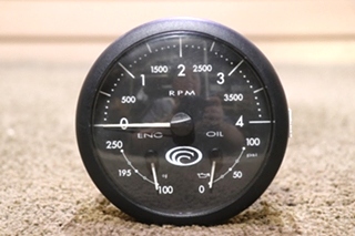 USED 6913-00239-11 COUNTRY COACH 3 IN 1 TACH / ENG / OIL DASH GAUGE RV PARTS FOR SALE