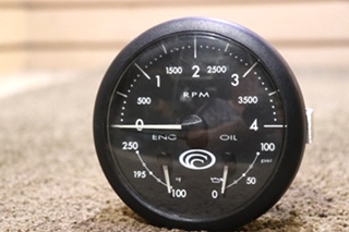 USED 6913-00239-11 COUNTRY COACH 3 IN 1 TACH / ENG / OIL DASH GAUGE RV PARTS FOR SALE