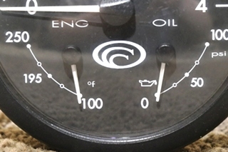 USED 6913-00239-11 COUNTRY COACH 3 IN 1 TACH / ENG / OIL DASH GAUGE RV PARTS FOR SALE