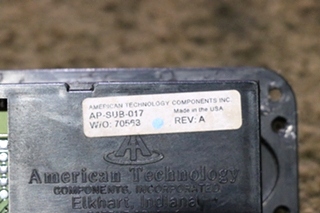 USED AMERICAN TECHNOLOGY TEMPERATURE & COMPASS DISPLAY PANEL AP-SUB-017 RV/MOTORHOME PARTS FOR SALE