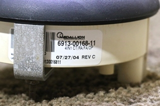 USED RV/MOTORHOME FREIGHTLINER 4 IN 1 OIL / ENGINE / FRONT / REAR DASH GAUGE 6913-00168-11 FOR SALE