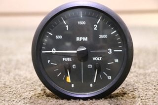 USED 6913-00061-01 FREIGHTLINER 3 IN 1 TACH / FUEL / VOLT DASH GAUGE RV PARTS FOR SALE