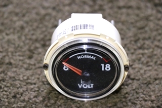 USED RV 75240400101 VOLT DASH GAUGE FOR SALE