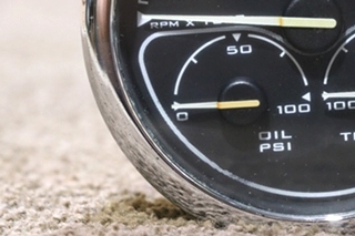 USED RV/MOTORHOME SPARTAN 3 IN 1 TACH / OIL / TEMP DASH GAUGE 00041318 FOR SALE