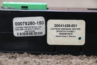 USED SPARTAN WARNING LIGHT BAR 00041425-001 RV/MOTORHOME PARTS FOR SALE
