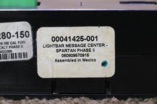 USED SPARTAN WARNING LIGHT BAR 00041425-001 RV/MOTORHOME PARTS FOR SALE