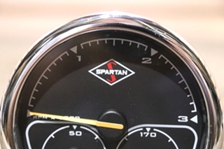 USED RV/MOTORHOME SPARTAN 3 IN 1 TACH / OIL / TEMP DASH GAUGE 00041318 FOR SALE