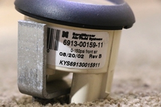 USED 6913-00159-11 FREIGHTLINER FRONT AIR DASH GAUGE RV PARTS FOR SALE