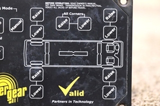 USED RV/MOTORHOME VALID AIR/HYD LEVEL CONTROLLER TOUCH PAD 140-1194 / VTL02A005-1 FOR SALE
