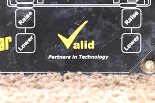 USED RV/MOTORHOME VALID AIR/HYD LEVEL CONTROLLER TOUCH PAD 140-1194 / VTL02A005-1 FOR SALE