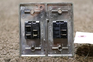 USED MOTORHOME INTERLOCKING DOUBLE SWITCH PANEL FOR SALE