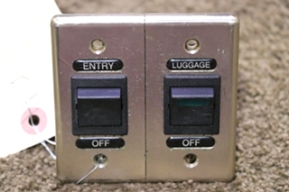 USED MOTORHOME INTERLOCKING DOUBLE SWITCH PANEL FOR SALE