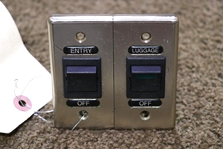 USED MOTORHOME INTERLOCKING DOUBLE SWITCH PANEL FOR SALE
