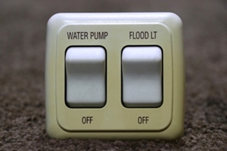USED RV/MOTORHOME WATER PUMP / FLOOD LT SWITCH PANEL FOR SALE
