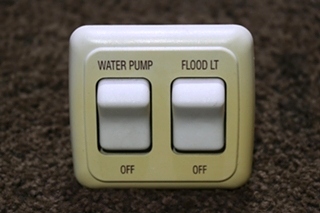 USED RV/MOTORHOME WATER PUMP / FLOOD LT SWITCH PANEL FOR SALE