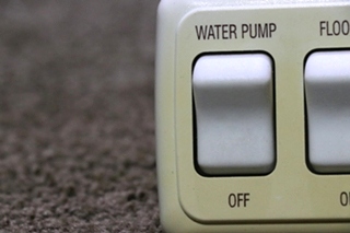 USED RV/MOTORHOME WATER PUMP / FLOOD LT SWITCH PANEL FOR SALE
