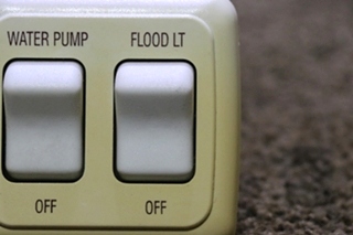 USED RV/MOTORHOME WATER PUMP / FLOOD LT SWITCH PANEL FOR SALE
