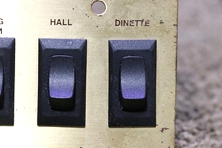 USED MOTORHOME KITCHEN / LIVING ROOM / HALL / DINETTE 4 SWITCH PANEL FOR SALE