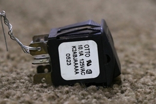 USED RV/MOTORHOME BLACK ROCKER SWITCH FOR SALE