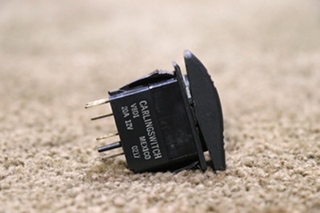 USED MOTORHOME GREEN LIGHT BAR V8D1 BLACK ROCKER SWITCH FOR SALE