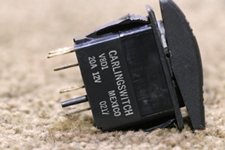 USED MOTORHOME GREEN LIGHT BAR V8D1 BLACK ROCKER SWITCH FOR SALE