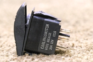USED BLACK ROCKER SWITCH VDD1 RV/MOTORHOME PARTS FOR SALE