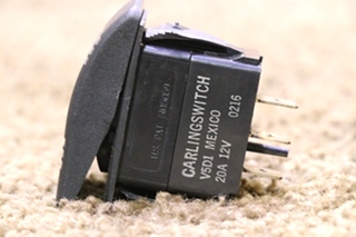 USED RV/MOTORHOME BLACK ROCKER SWITCH V5D1 FOR SALE