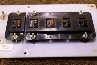 USED BATTERY DISCONNECT & 5 SWITCH PANEL RV/MOTORHOME PARTS FOR SALE