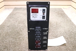 USED BATTERY DISCONNECT & 5 SWITCH PANEL RV/MOTORHOME PARTS FOR SALE