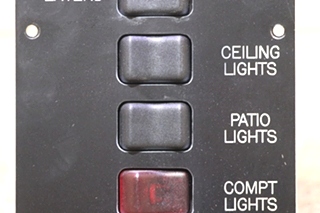 USED BATTERY DISCONNECT & 5 SWITCH PANEL RV/MOTORHOME PARTS FOR SALE