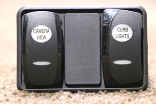USED CAMERA VIEW & CURB LIGHTS DASH SWITCH PANEL RV PARTS FOR SALE